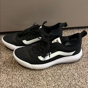 Vans Black and White Athletic Shoes